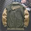 Baseballjacke für Herren, Retro-Jacke, locker geschnitten, bestickt, für Frühling und Herbst