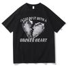 Ich kann es mit gebrochenem Herzen tun T-Shirt Unisex Hohe Qualität Vintage Baumwoll-T-Shirts The Tortured Poets Department T-Shirt Herren