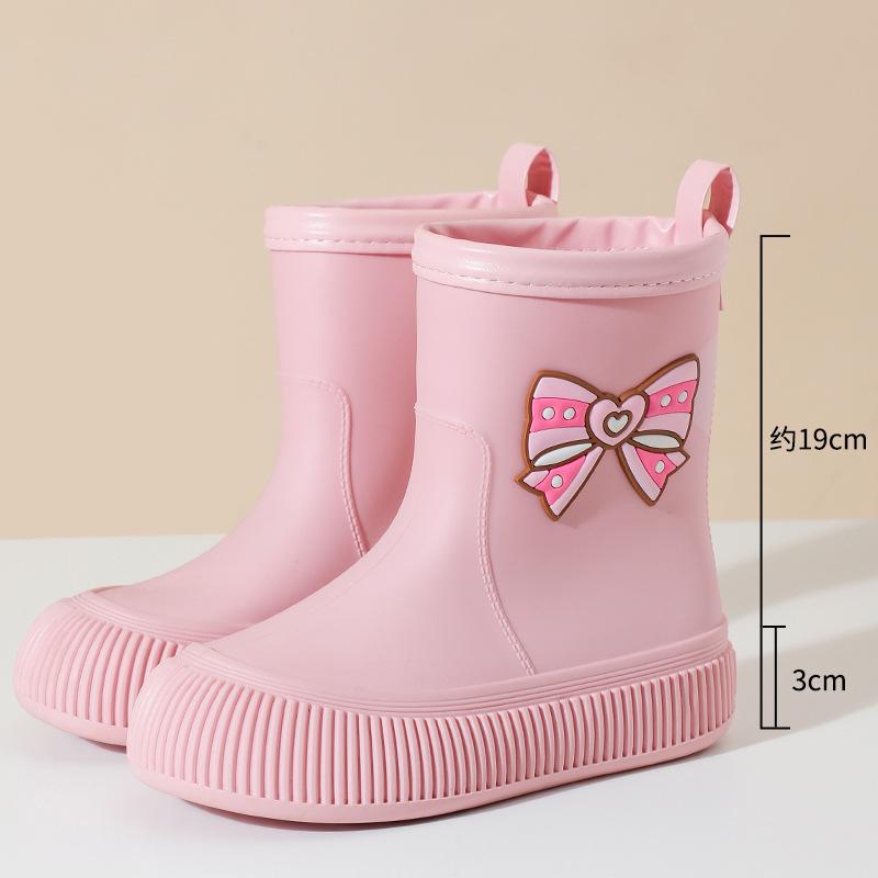 

Женские резиновые сапоги средней длины с бабочками, водонепроницаемые и нескользящие, новая модная модель, длинные резиновые сапоги, верхняя одежда, устойчивые к дождю сапоги 36 37