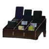 Wooden Desktop Mobile Phone Holder & Organizer with Multi-Compartments for Students & Meetings