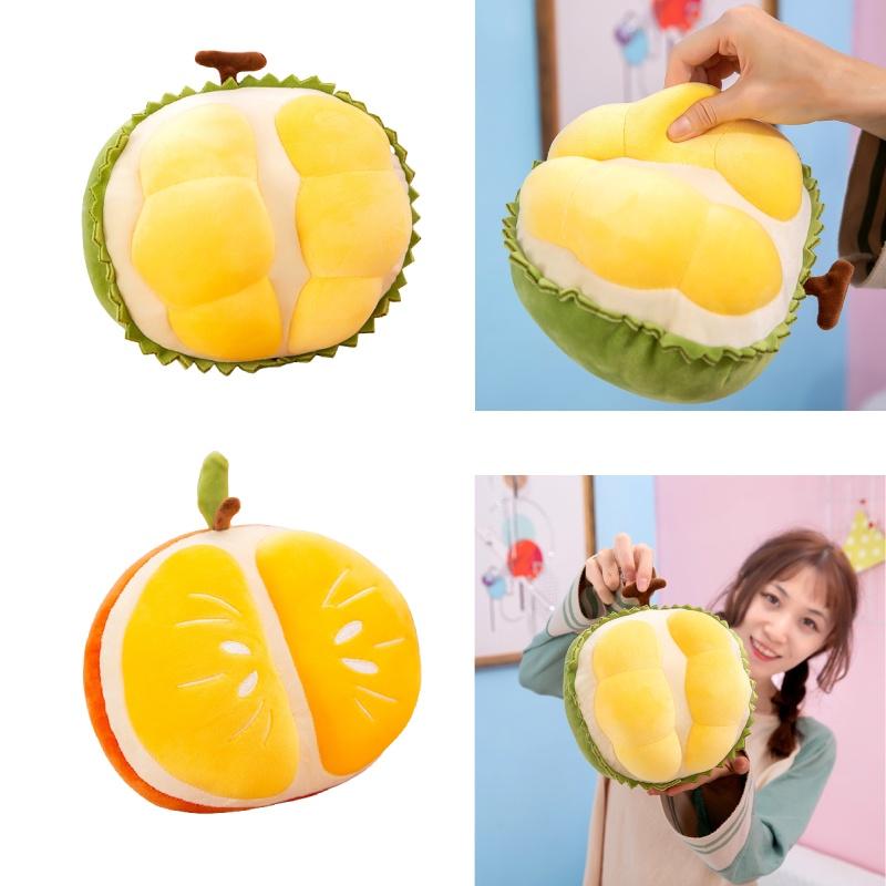 Super Soft Plush Fruit Doll Durian Orange Toy With Pp Cotton Stuffing