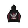2023 Gothic Harajuku Gun Print Zip-Up Hoodie for Men & Women - European & American Style