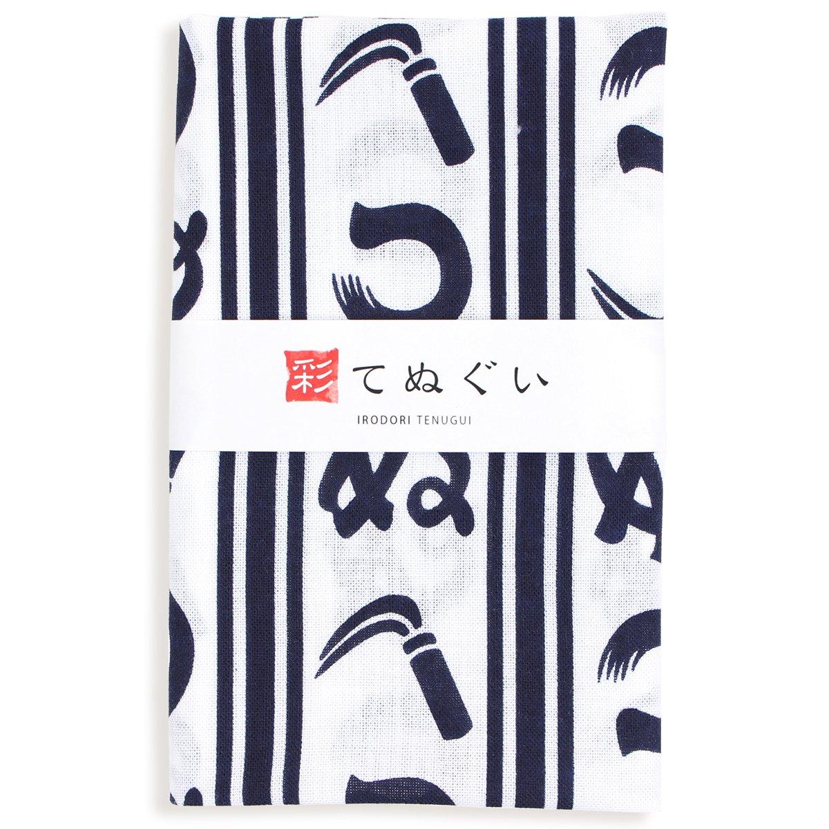 

Komon Tenugui hand by Kamawanu no 32 x 90 (Japanese towel) (white), fray-resistant treatment, cm, TE-06113-IR