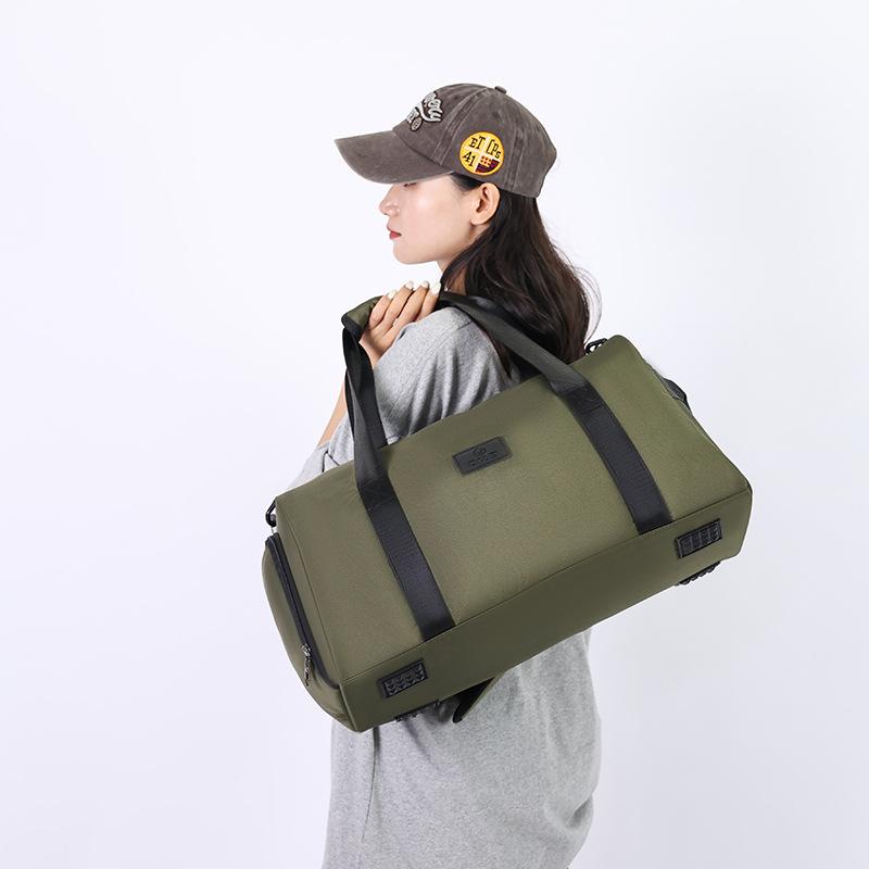 Separacja na suchą i mokrą dla mężczyzn i kobiet Codzienna torba fitness Duża pojemność pasek Przenośna torba podróżna Można ustawić z paskiem na rączkę bagażową Komora na buty