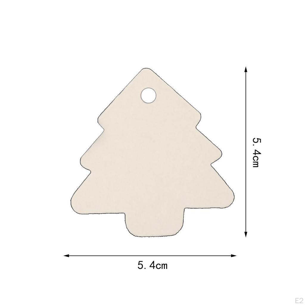 50 Pieces Christmas Theme Tags Hanging Tag Pendant Photo Props DIY Paper Gift for Decoration