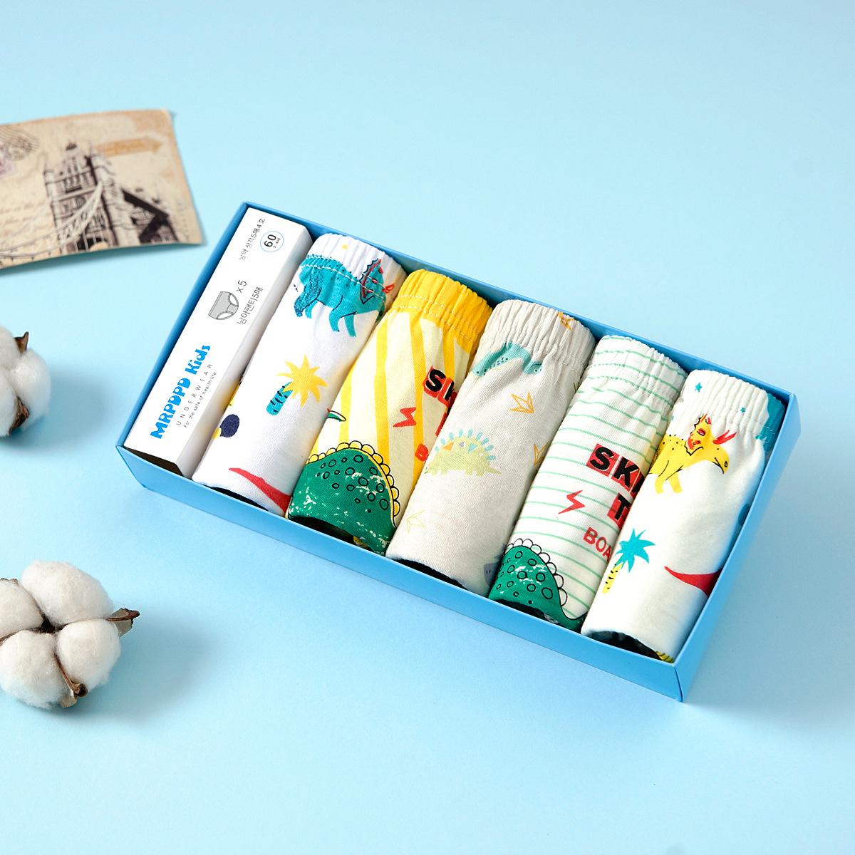 

5 шт./лот, детское нижнее белье, хлопковые трусы для девочек, детские треугольные трусы с героями мультфильмов, дышащие детские трусы, трусики для девочек 4-5Y