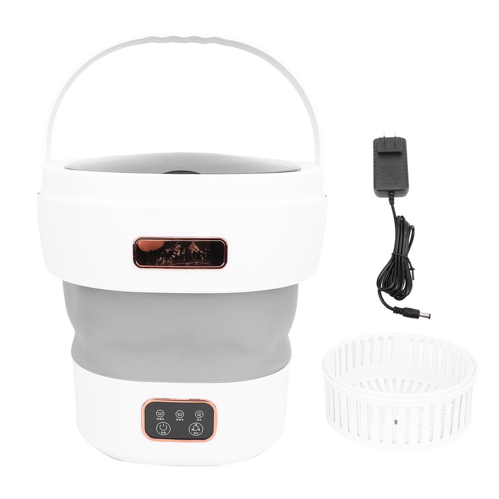 Portable Washing Machine 12L Mini Foldable Washer Gentle Spin Dry Automatic Drainage for Apartments Dormitories Hotels