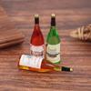 3Pcs/Set 1/12 Dollhouse Miniature Mini Simulation Wine Bottle Model Decor Toys