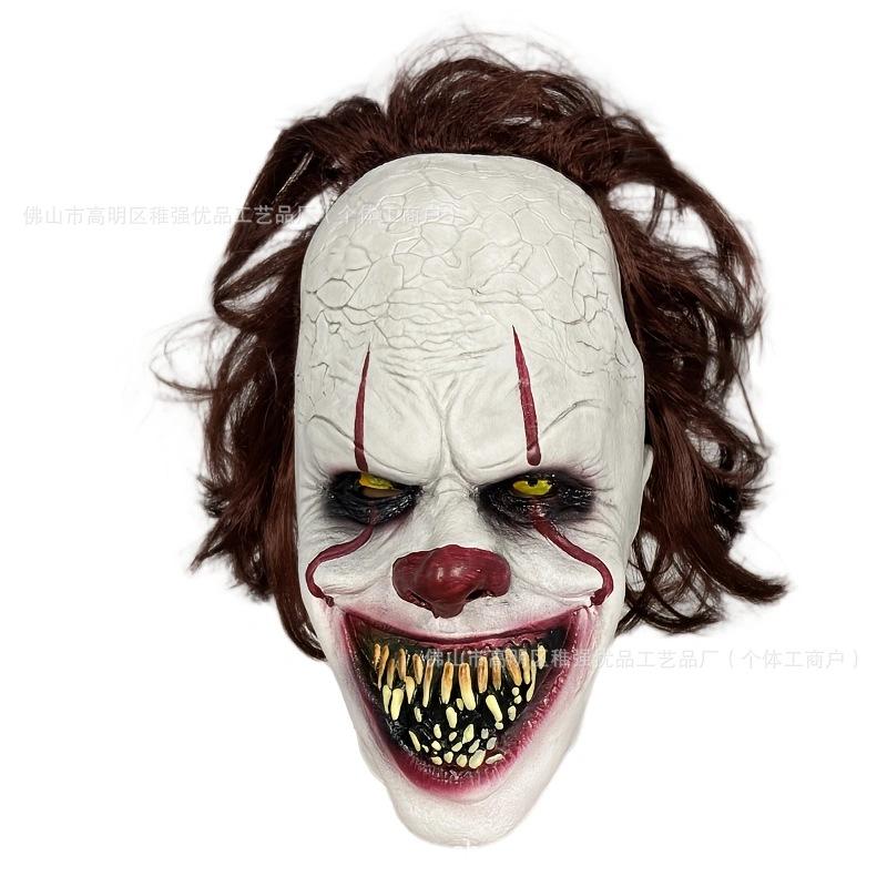 Halloween Funny Redhead Clown Return Year Redhead Clown COS Classic Horror Full Face Mask
