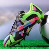 Men's Low-top Football Boots Large Size Long Nails PU Leather Boys Soccer Shoes Nailing Anti-slip Football Boots