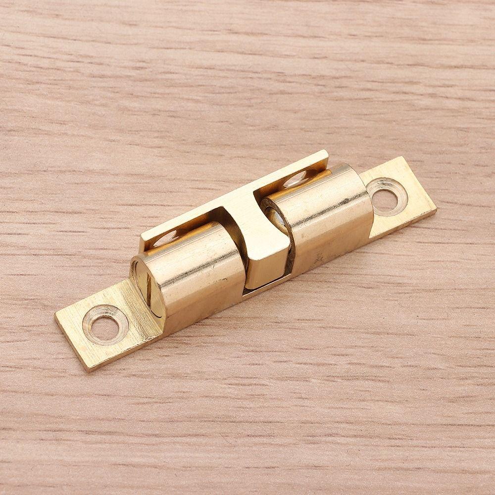 1Pcs Brass Copper Door Bumper 40/50/60/70mm Closet Tension Latch Door Catch  Hardware Fittings