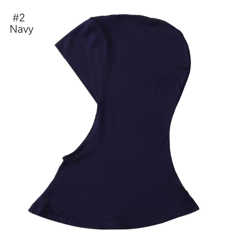 Classic Practical Muslim Hijab Inners Stretchable Jersey Cotton Tube Cap Shawl Bottom Women Headscarf Bonnet 28 Colors One Size