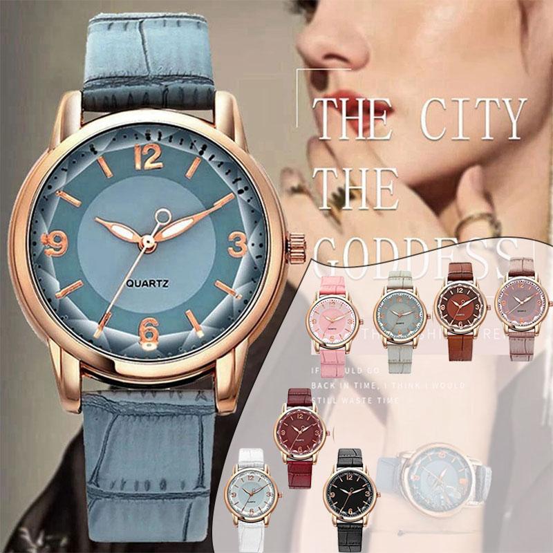 Womens Quartz Versatile Wristwatch Jewelry Gifts Elegant Ladies Watch Casual