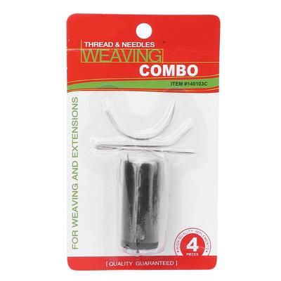 Hair Thread and Needle Comfortable Grasp Lightweight Portable Durable Hair Extension Tools for Wig Making Weaving