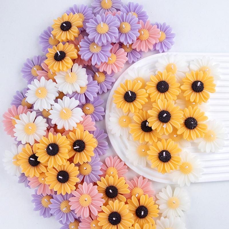 1PC Floating Candles Wedding 3D Daisy Flower Romantic Flower Shape Candlelights Suitable For Spring And Summer 4 Styles
