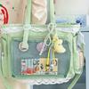 DIY Lace Itabag Large Capacity Tote Bag Y2k Anime Shoulder Bag  Parties