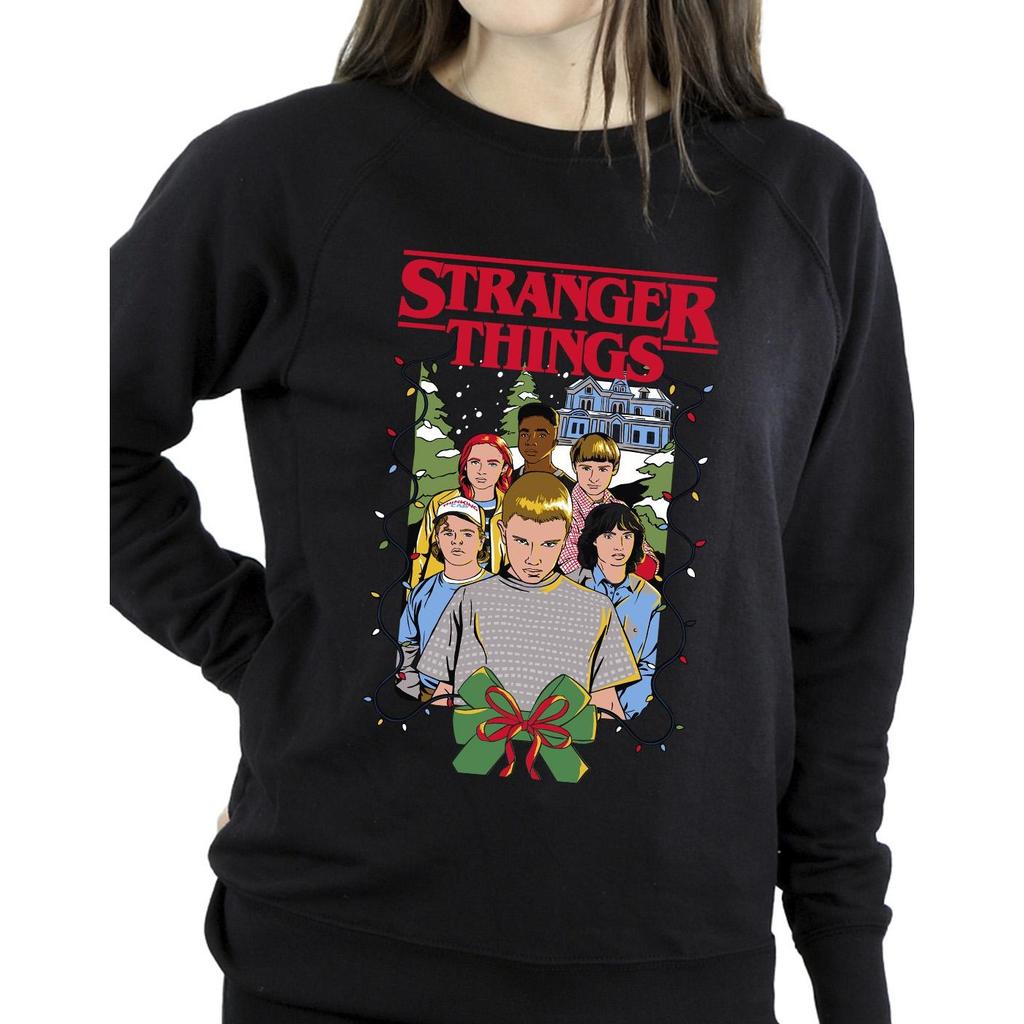 Sudadera con póster navideño de Stranger Things para mujer