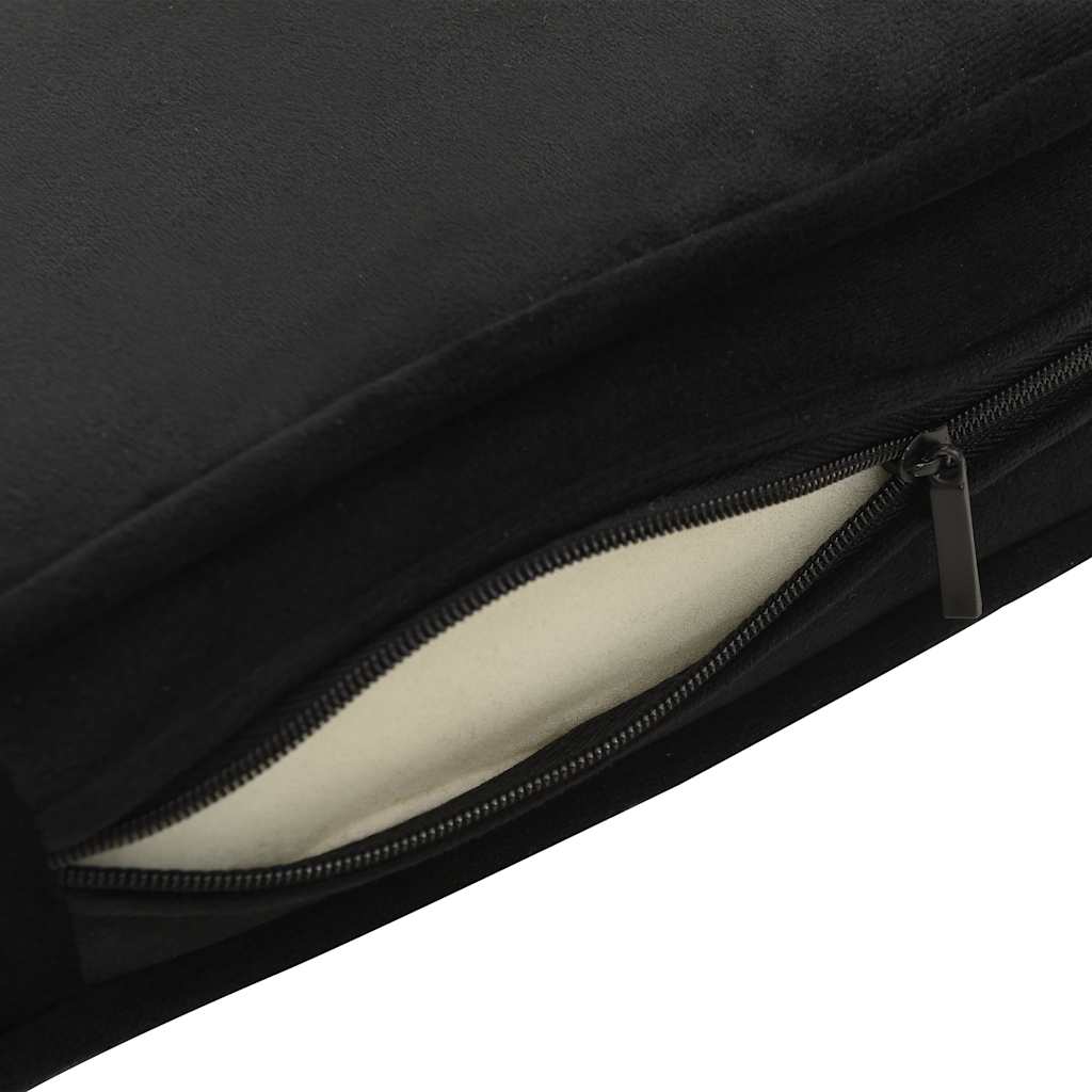 Pet Sofa Black 60 X 43 X 30 Cm Plush and Faux Leather