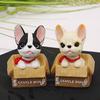 Creative Car Ornaments Shaking Head Puppy Cute Bulldog Car Interior Decoration Resin Crafts