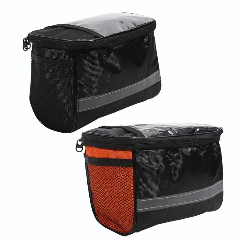 1/2Pcs Bicycle Front Handlebar Bag Outdoor Cycling Bike Phone Mount Bags Bicycle Skateboard Front Bag Bicycle Riding Bag New