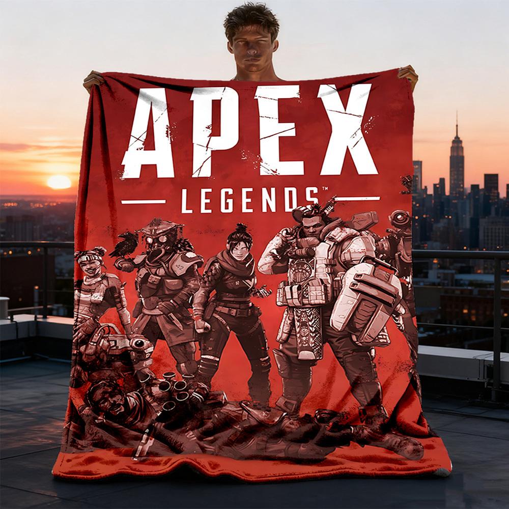 1pc Apex Legends Outdoor Flannel Blanket, Cozy & Warm Soft Te Playful Design, Napping Camping,