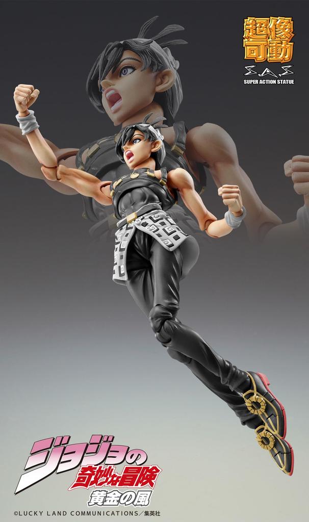 Super Action Statue "JoJo's Bizarre Adventure Part 5" Narancia Ghirga & As, Approximately 145mm, PVC & ABS & Nylon Painted Movable Figure