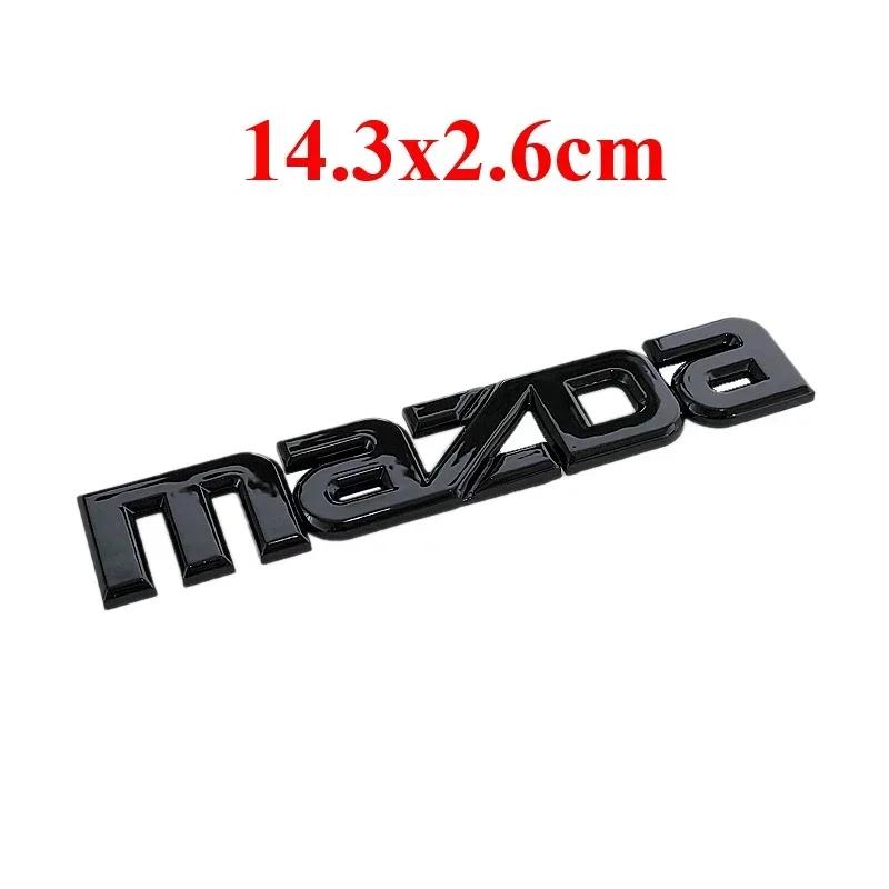 Fit for Mazda CX7 CX-7 Car 19cm Front Emblem 14cm Rear Trunk Badge Sticker Plastic Auto Steering Wheel Badge Accessories