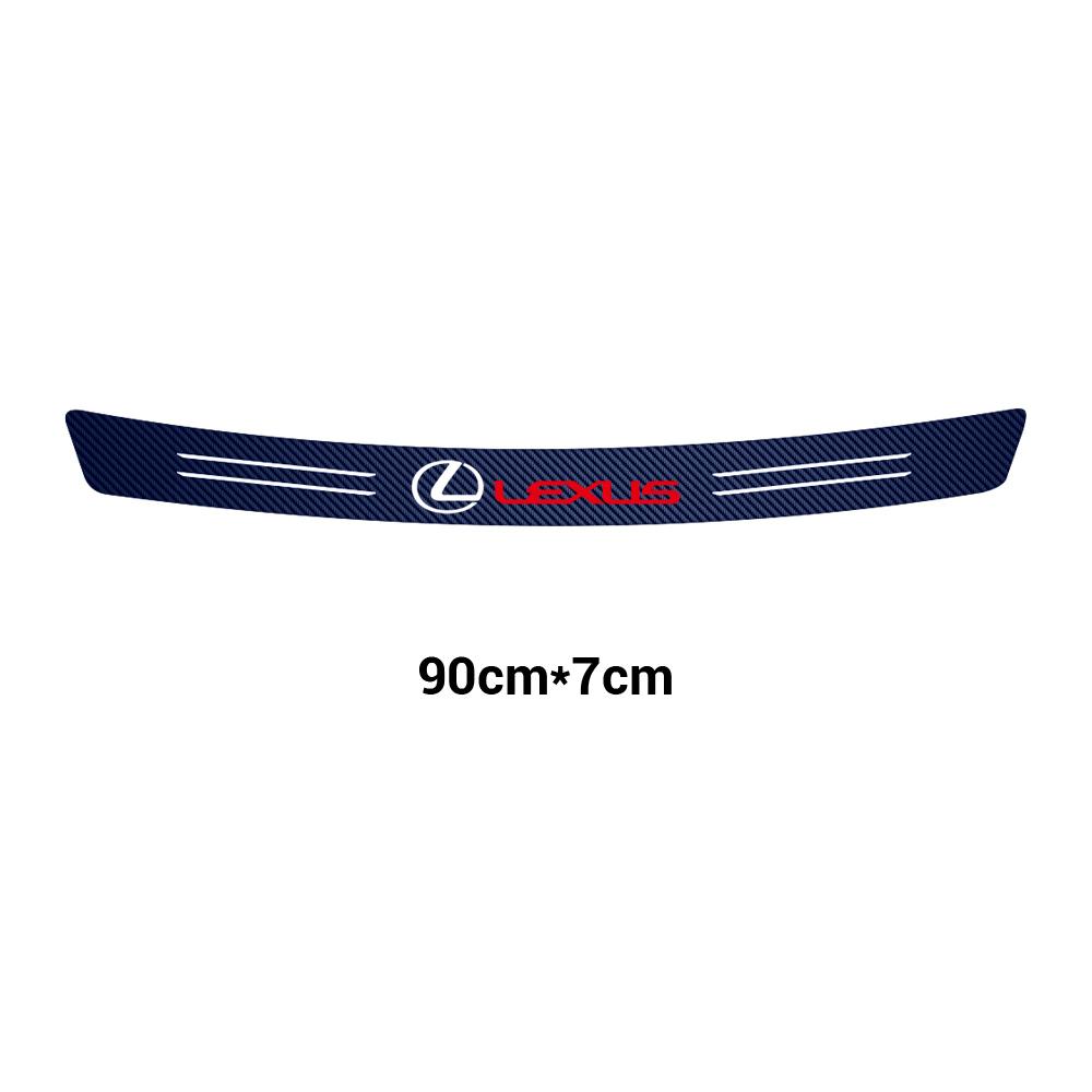 1Pcs Car Styling Rear Bumper Trunk Tail Lip Vinyl Carbon Fiber Stickers For Lexus RX350 GS NX UX RX300 CT200H GX460 ES IS 250 RX IT8