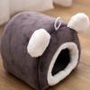 Plush Hamster House with Bear Ears Winter Warm Guinea Pig Rat Chinchilla Rabbit Parrot Squirrels Bed Nest Small Pet Cave Bed Sleeping Nest