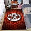 Tappeto Tappetino Elegante Manchester United Logo Motivo a Nido d'Ape Rosso Adatto per l'uso come antiscivolo per soggiorno camera da letto divani