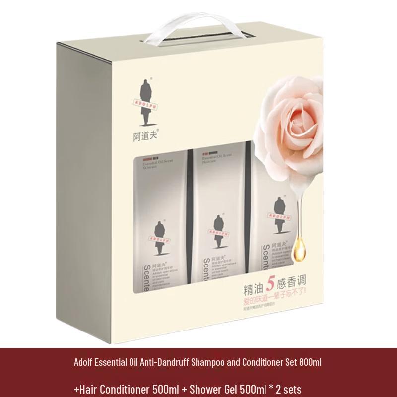 Adolfo Anti-Dandruff Essential Oil Hair & Body Care Set