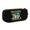 Italian Brainrot Tralalero Tralala Pencil Cases for Boys Girls Large Storage Funny Meme Pen Bag Box School Supplies