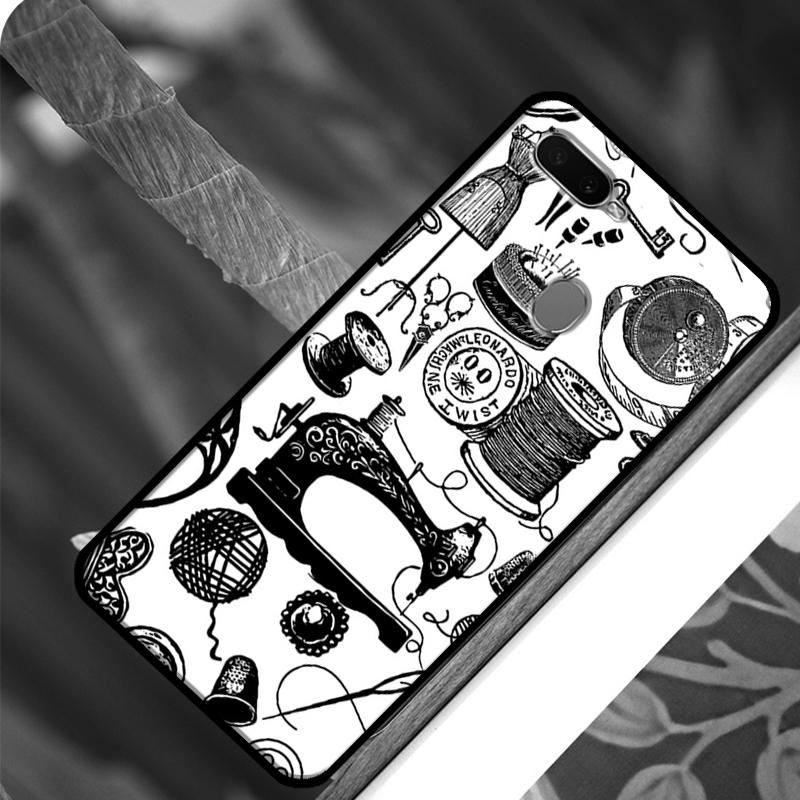 Sewing Scissors Phone Case For OPPO A15 A3S A5S A52 A72 A54 A74 A94 A83 A91 A93 A5 A9 A31 A53 A53S 2020