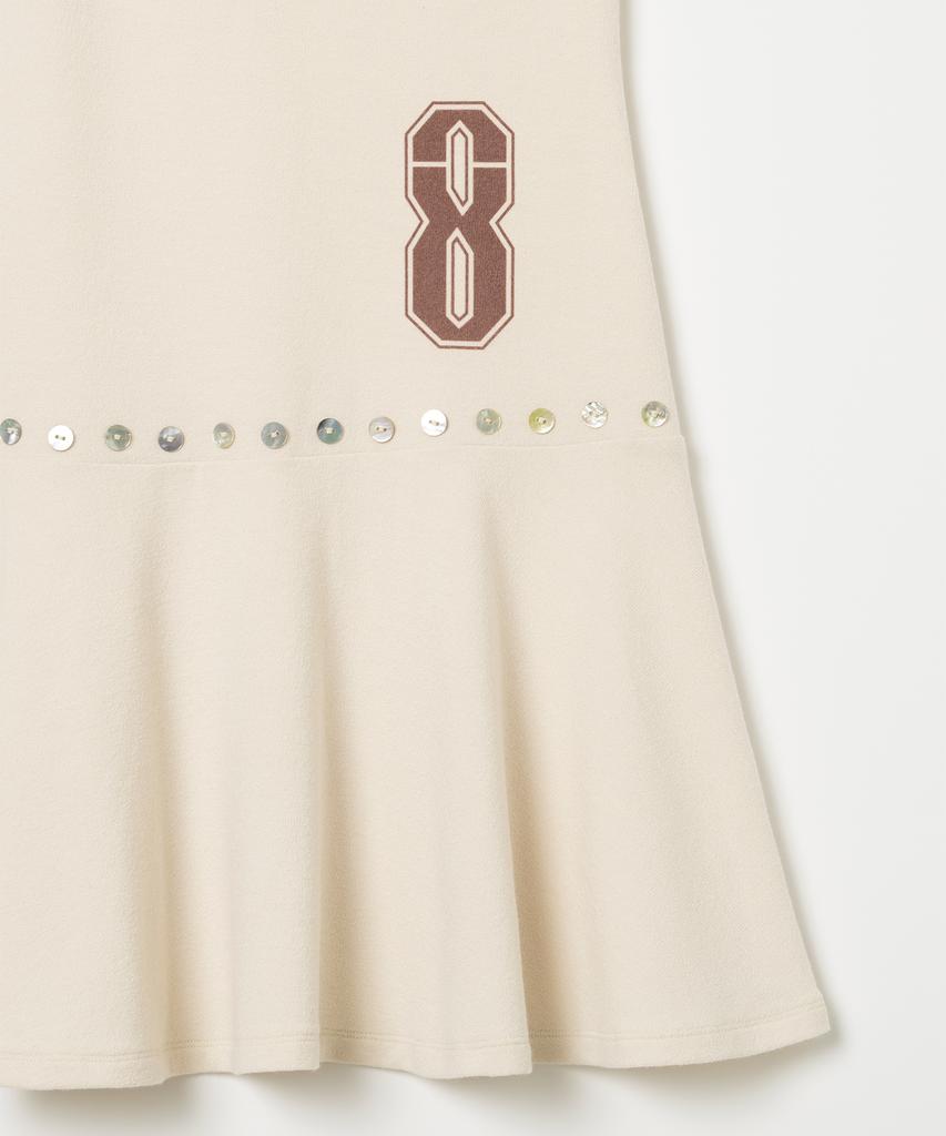 Milo Woman Knitted Flare Dress [Ecru]