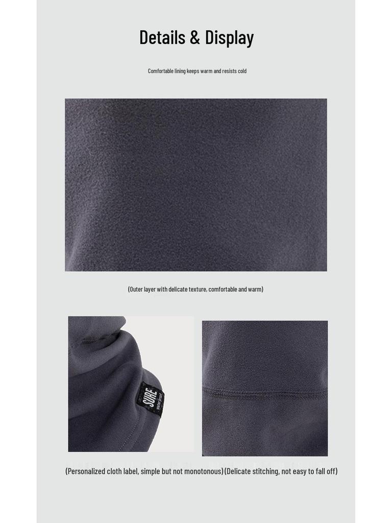 Winddichte Fleece-Sturmhaube: Warmer Outdoor-Radschal und Nackenschutz