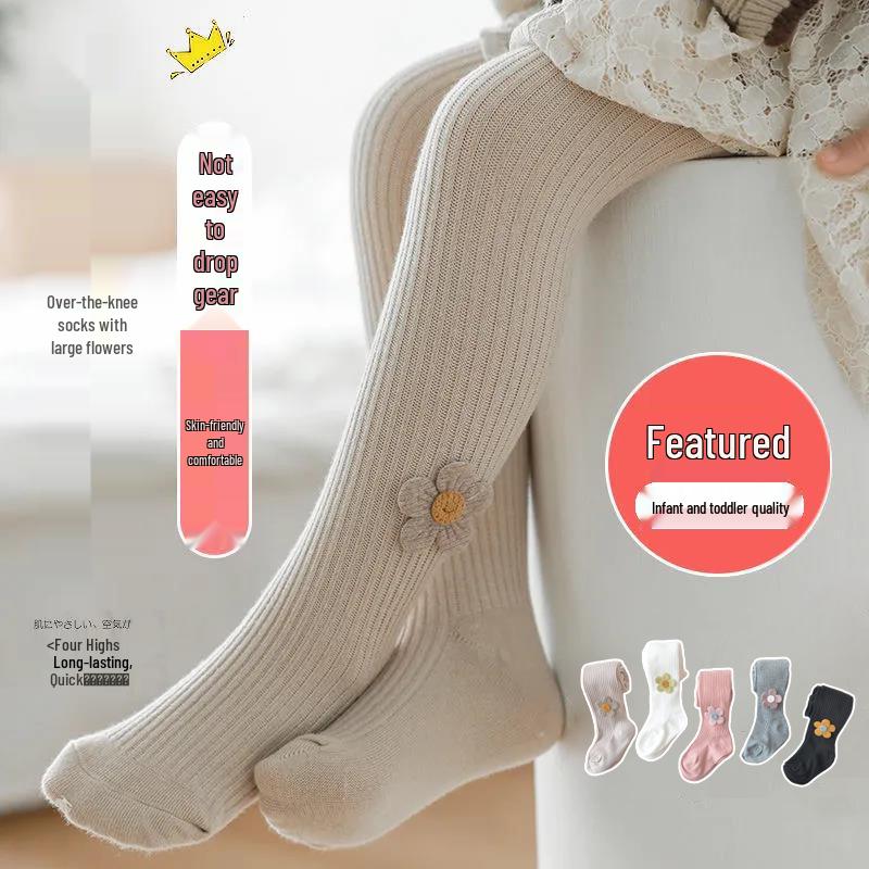 Stylish Baby Girl's Tights: Spring-Autumn Cotton Polyester Jumpsuit