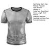 Sequined T-Shirt for Men Sparkling Dot Jazz Modern Dance T-Shirt Round Neck Short Sleeve Performance Tops 1970s Disco Tops Night