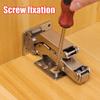 3/1 Stück Stahl Schrank Scharniere 175 Grad Bohrlos Puffer Scharnier Küchenschrank Verdeckte Scharniere Möbel Hardware Set