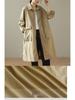 Women's Mid-Length Autumn Trench Coat - Casual Style Cardigan Outerwear