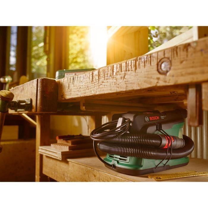 Aspirateur d'atelier bosch - easyvac 3 - cuve polypropylène 2l - 700w