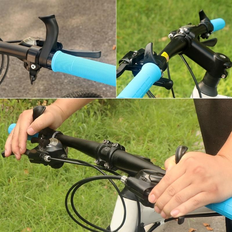 Mountain Bike Deputy Handle Replacement Horn Shape Adjustable Handlebar Thumb Grip Bicycles Extension Handlebar