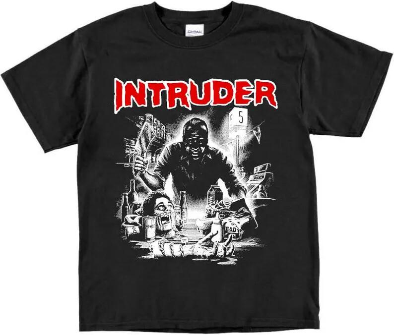 Intruder Hororový film Tričko Vintage 1989 Slasher Halloween Y2K Goth Punk Strašidelné