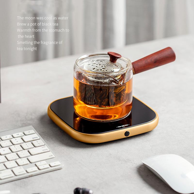 300W Cup Heater Mug Warmer 100°C Hot Tea Makers Electric Stove 3 Gear Temperature Warmer Coaster Heater for Coffee Heating Pad