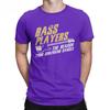 Men Bass Players Dances Graphic T Shirts Music Guitar Pure Cotton Tops Casual Crew Neck Tee Shirt for Men Printed T-Shirt