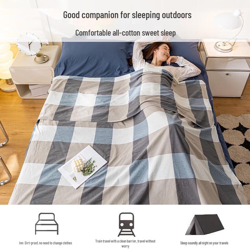 Grace Pure Cotton Travel Sleeping Bag Liner