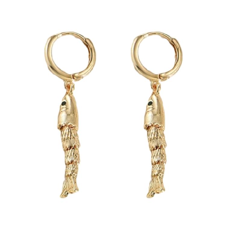Exquisite Fish Earrings Sturdy Ear Rings Featuring Allergy Resistant Materials Suitable for Extended Wear At Gatherings