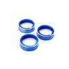 Blue Anodized Aluminum AC Climate Control Ring Knob Covers For VW MK7 Golf GTI
