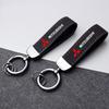Portachiavi Deluxe in Pelle con Ciondolo Portachiavi con Emblema Auto per Mitsubishi Lancer ASX Outlander Pajero Evolution Accessori Auto