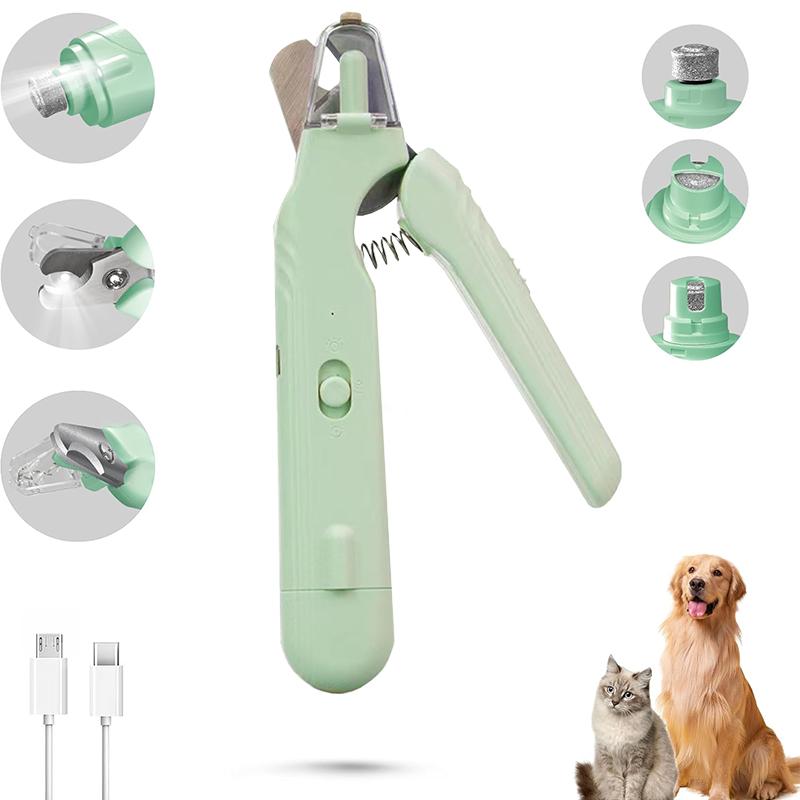 Professional Pet Nail Clippers with LED Light Pet Claw Grooming Scissors for Dogs Cats Small Animal Paw Nail Trimmer Pets Supply