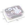 Skater Dishwasher Safe Storage Container 550ml Miffy Monotone Made in Japan PM4CA-A
